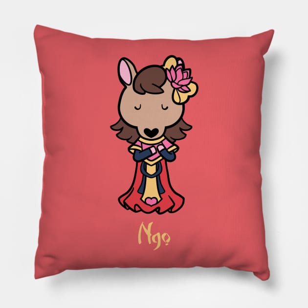 Year of the Horse Pillow by KiellR