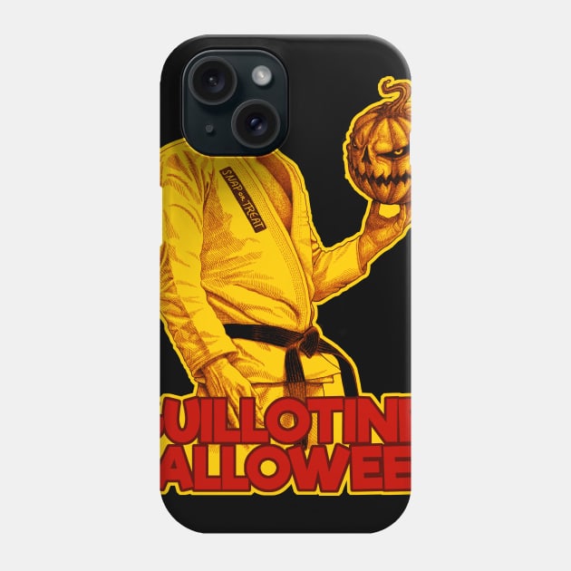 Halloween guillotine - scary headless pumpkin Phone Case by undersideland