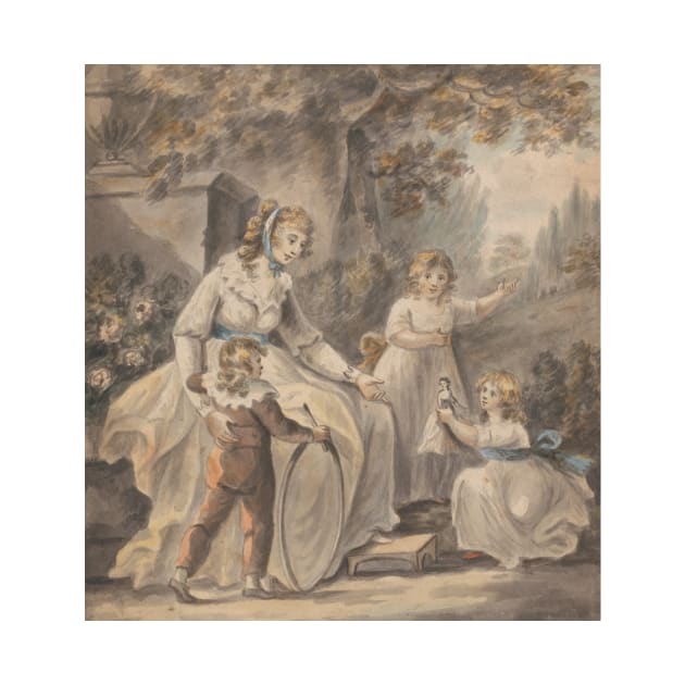 A Nurse with Three Children by Paul Sandby by Classic Art Stall