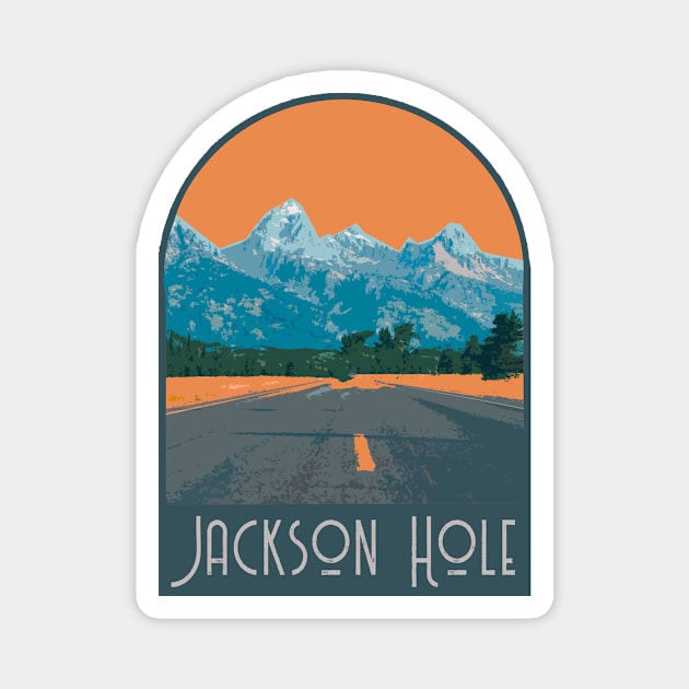 Jackson Hole Decal Magnet by ZSONN