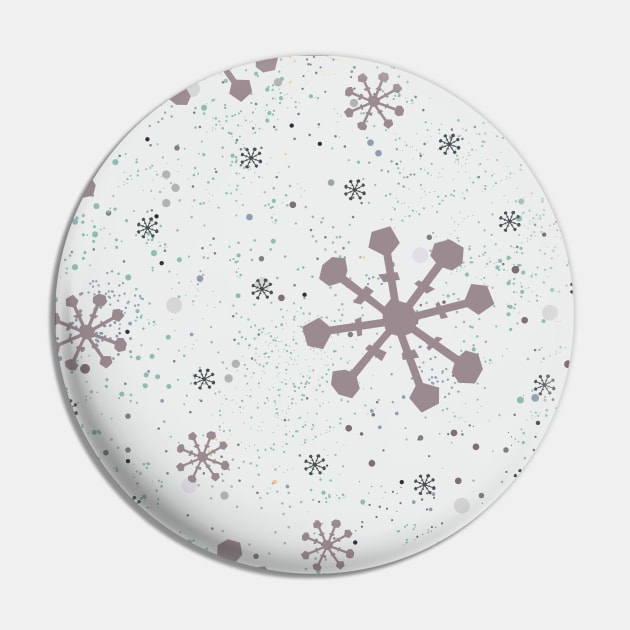 Snowflake Pattern Pin by Kristina Stellar Scandinavian Land