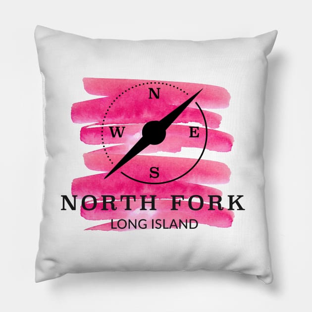 NOFO Watercolor Compass Pillow by RachelLaBianca