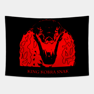 king cobra head Tapestry