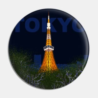 Tokyo Tower (Night, TOKYO) Pin