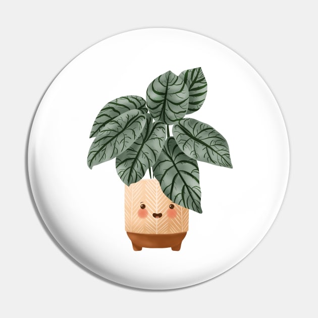 Cute Plant Illustration, Alocasia Silver Dragon Illustration Pin by gusstvaraonica