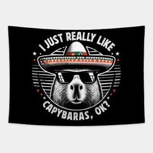 I Just Really Like Capybaras, ok? Tapestry