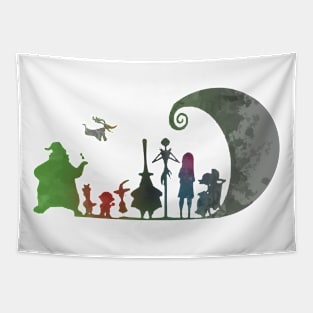 Halloween Inspired Silhouette Tapestry