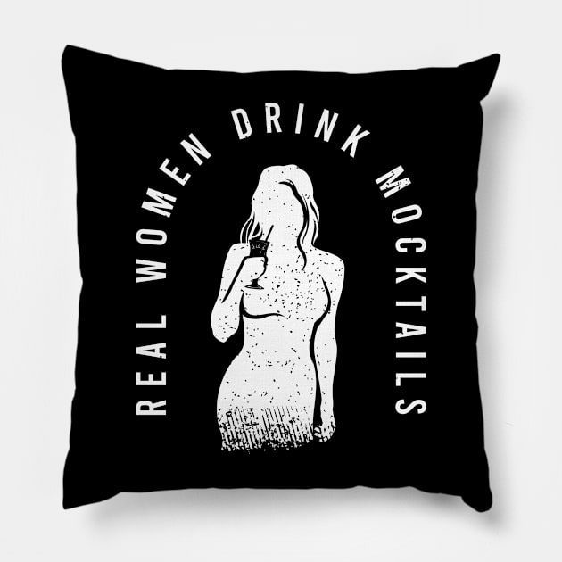 Drinking Gifts and Party Costumes for a Lover of Mocktails Pillow by AlleyField