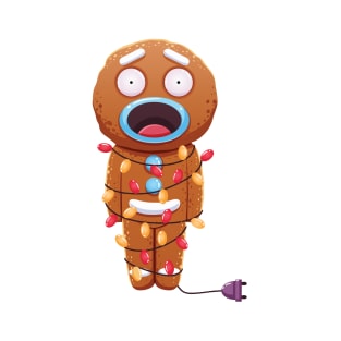 Christmas Sticker, Ginger Man Sticker T-Shirt