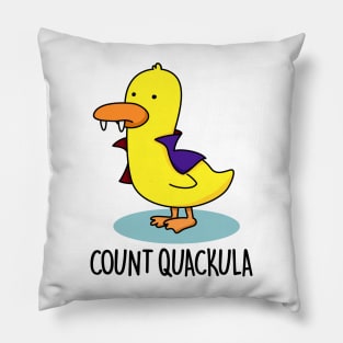 Count Duckula Cute Duck Pun Pillow