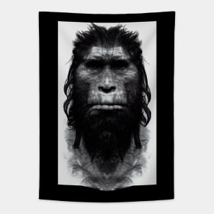 Neanderthal man portre Design Tapestry