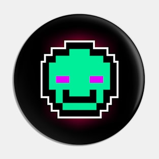 Green Invader Pin