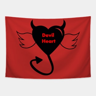 devil heart (black) Tapestry