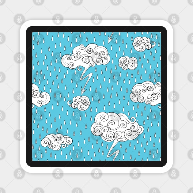 Fairytale Weather Forecast Print Magnet by lissantee