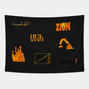 Utah Pack Tapestry