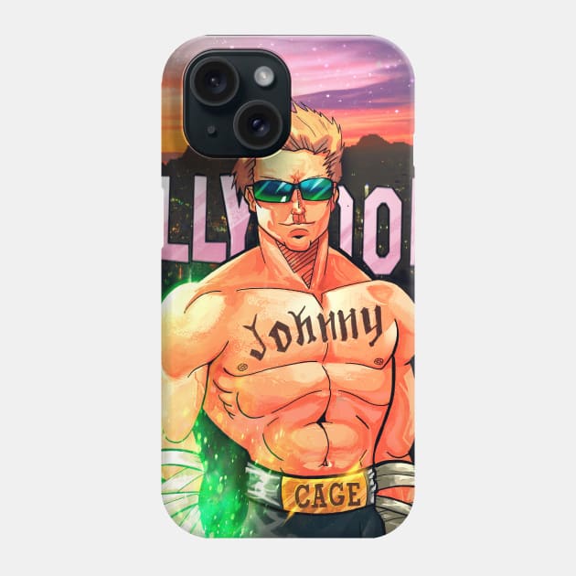 Johnny Cage Fan Art Phone Case by EvoComicsInc