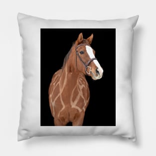 Giraffe horse Pillow