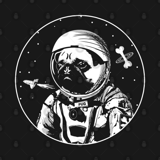 Astronaut Pug The Space Dog by Ali Kalkanlı