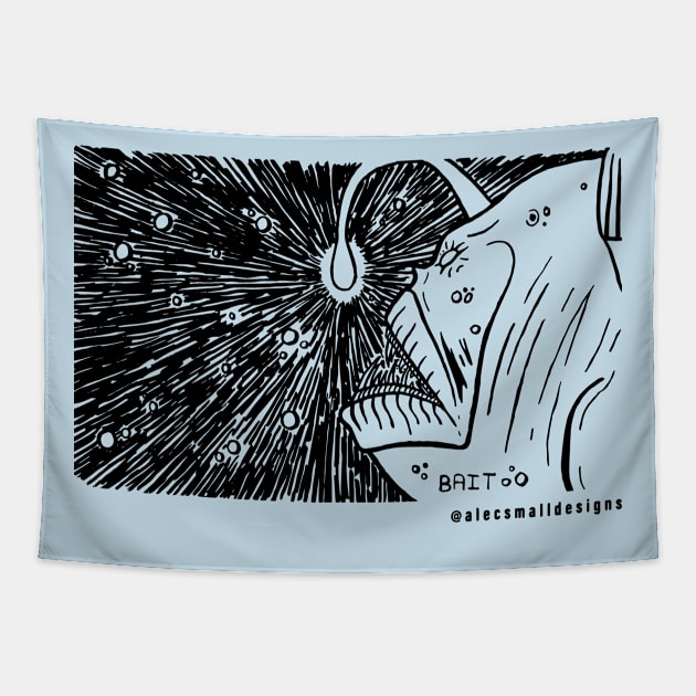 BAIT B&W Tapestry by AlecSmallDesigns