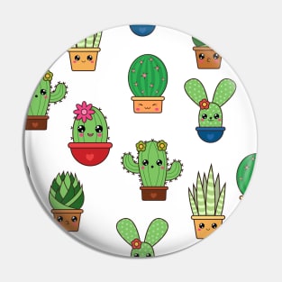 Kawaii Cactus Cuties - Adorable Cactus Pin