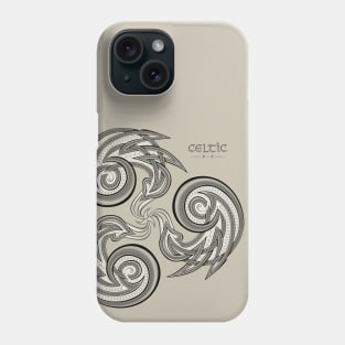 Ethnic symbol of triple spiral Phone Case