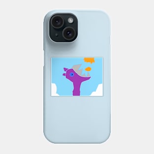 Hippo Eating Pumpkin in the Sky Phone Case