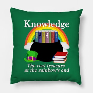 Saint Patrick's Day Teacher Knowledge Is Treasure Pillow