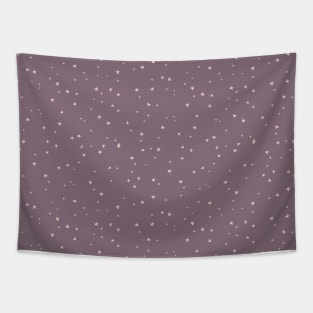 Pink stars on purple background Tapestry