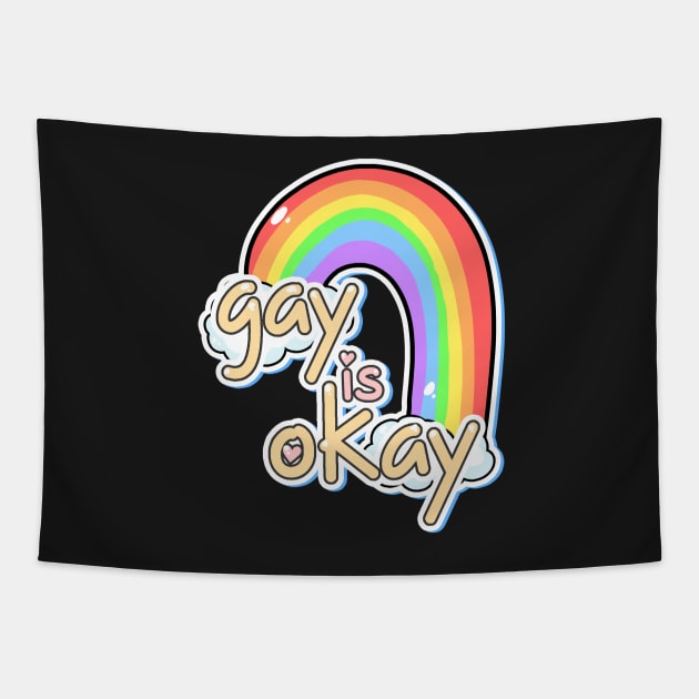 Gay is Okay Tapestry by Sam Sawyer