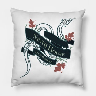 Snake Ninth House Banner - Graphic Illustration (Outline) Pillow