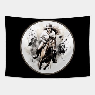 Horseback Riding Training Horse Lover Tapestry