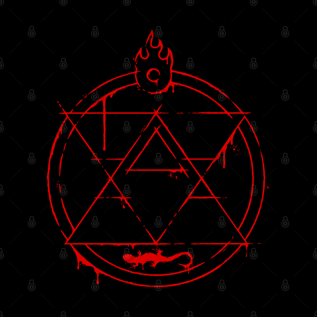 Carved Flame Alchemist Symbol by R-evolution_GFX