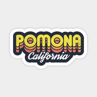 Retro Pomona California Magnet