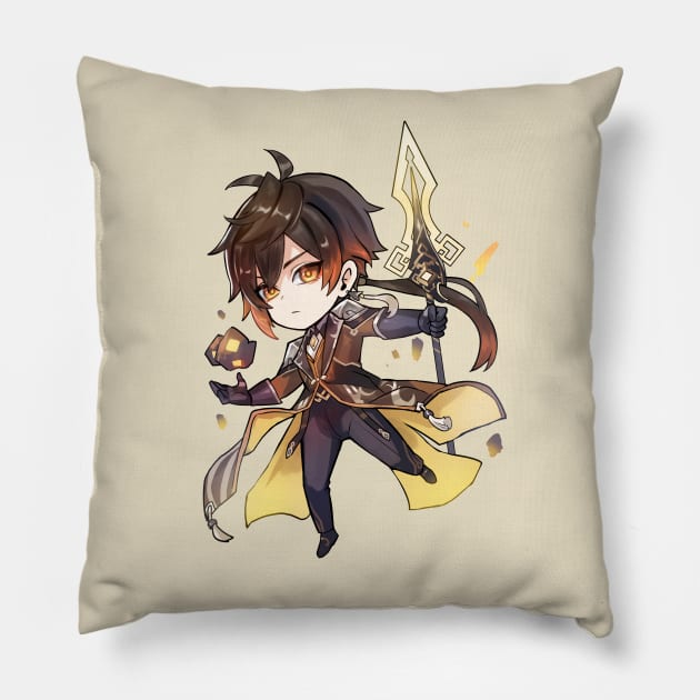 Zhongli Genshin Impact Liyue Pillow by Anime Access