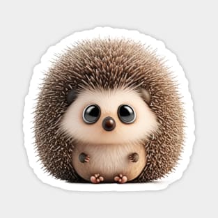 Hedgehog Cute Adorable Humorous Illustration Magnet