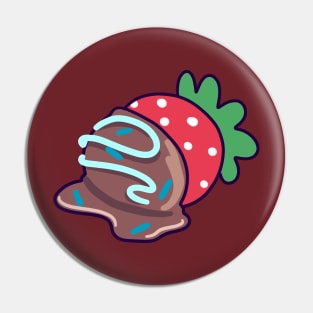 Chocolate Covered Strawberry Pin