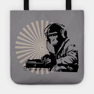 funny dj monkey Tote