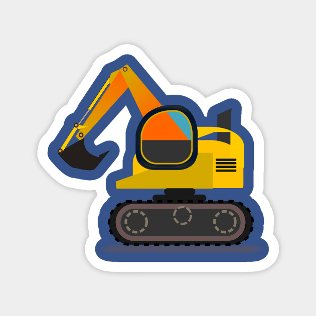 Excavator time Magnet by Cheebies