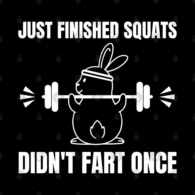 Funny Bunny Workout Squats Gym Wear by BuddyandPrecious