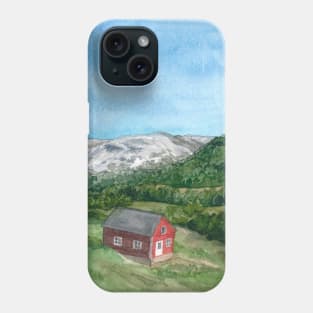 Norwegian House in the Countryside Phone Case