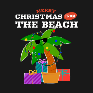 Merry Christmas From The Beach Design T-Shirt