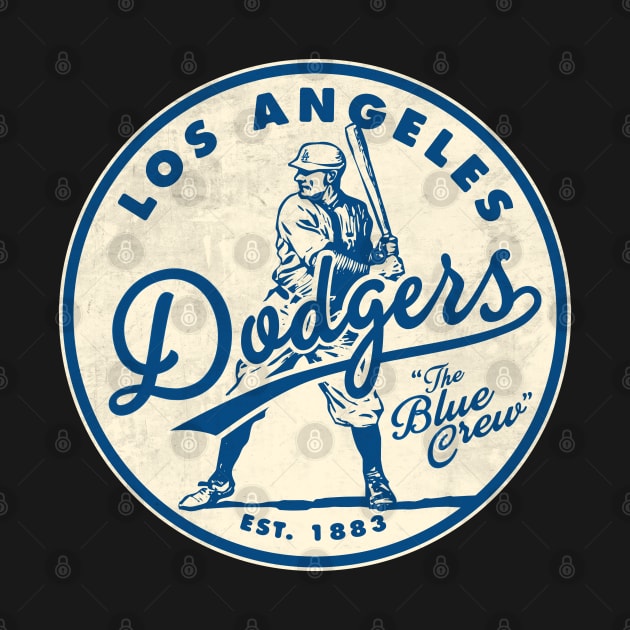 Old Style Los Angeles Dodgers SMALL by Buck Tee by Buck Tee