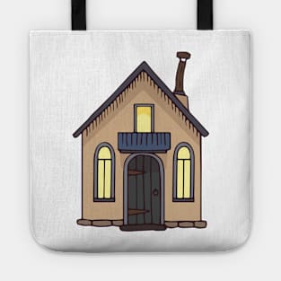 Beige House Tote