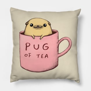 Pug of tea Pillow