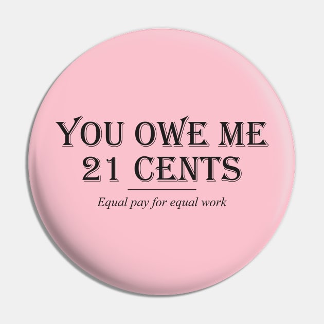 Equality! Equal pay for equal work. Pin by Crazy Collective