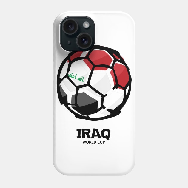 Iraq Football Country Flag Phone Case by KewaleeTee