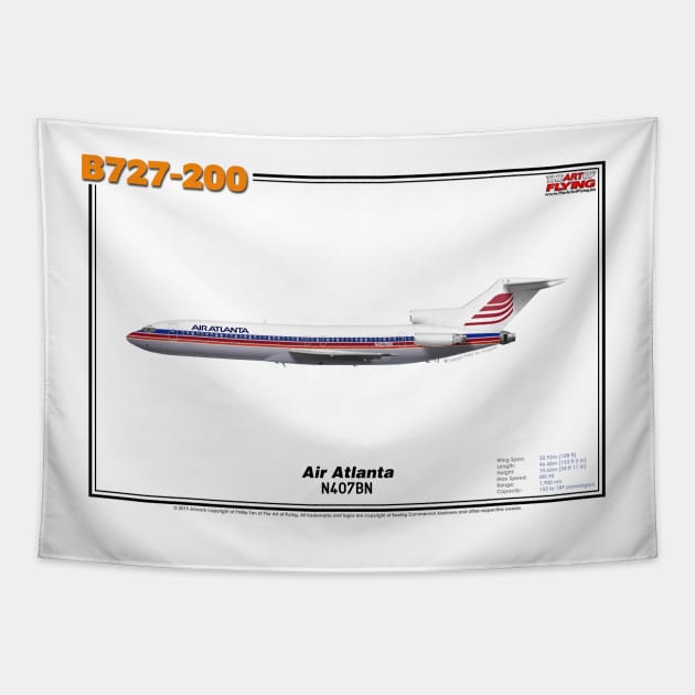 Boeing B727-200 - Air Atlanta (Art Print) Tapestry by TheArtofFlying