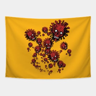 Zombie COVID Swarm Tapestry