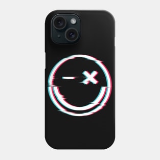 Glitch Smiley Face Phone Case