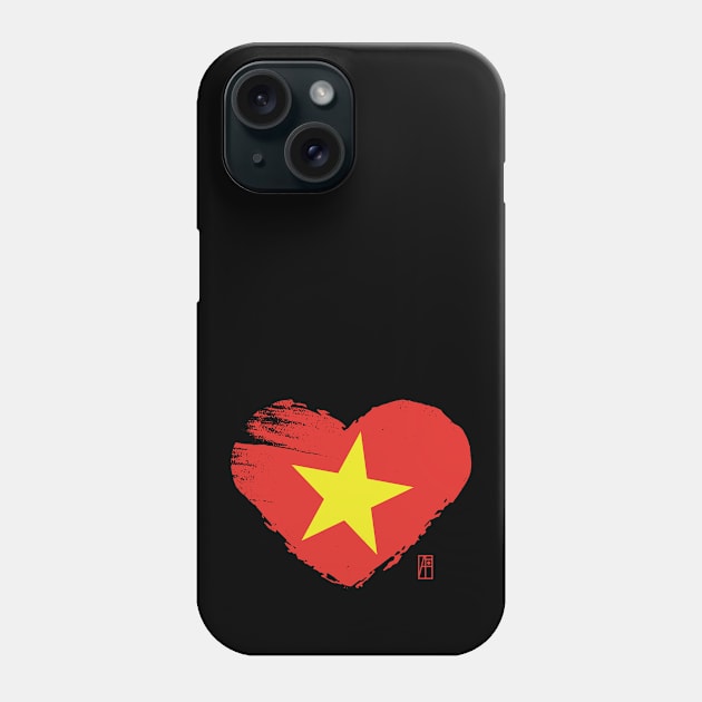 I love my country. I love Vietnam. I am a patriot. In my heart, there is always the flag of Vietnam Phone Case by ArtProjectShop